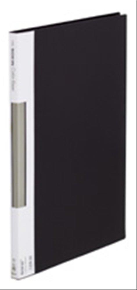 キングジム クリアファイル カラーベース サイドイン 40ポケット A3タテ 黒 157C-BK