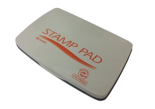 サンビー 顔料系スタンプ台 中型 SA-20 朱