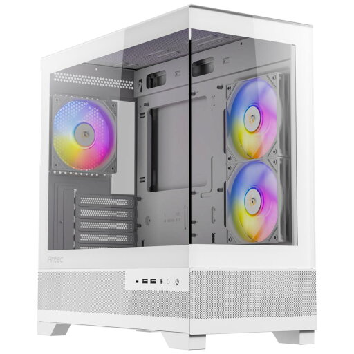 Antec CX500M White RGB RGBファン3個を標準搭載したピラーレスのMicro-ATX対応ミドルタワーPCケース Antec CX500M White RGB RGBファン3個を標準搭載したピラーレスのMicro-ATX対応ミドルタワーPCケース