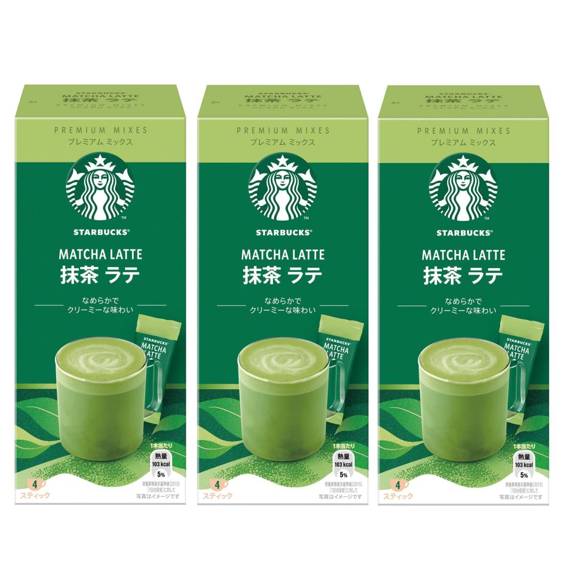 スターバックス プレミアムミックス 抹茶ラテ 4P×3箱,スティック,個包装のサムネイル