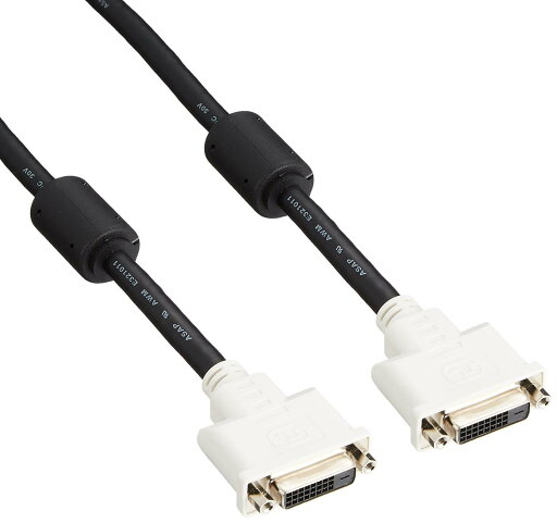 バッファロー BUFFALO ディスプレイ延長ケーブル DVI-Dオス:DVI-Dメス コア付 2.0m BSDCDED20 バッファロー BUFFALO ディスプレイ延長ケーブル DVI-Dオス:DVI-Dメス コア付 2.0m BSDCDED20