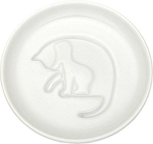 アルタ Artha 醤油皿 豆皿 小皿 ネコ ころがす 9cm 食洗器対応 電子レンジ対応 磁器 AR0604194