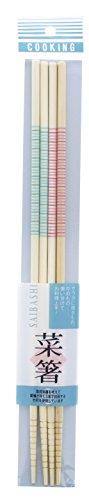 イシダ 日本製 箸 菜箸 カブキ すべり止め 2P 33cm