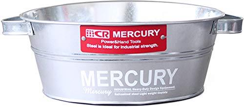 キーストーン マーキュリー ブリキ タブバケツ 29.5×29.5×12cm ガルバホワイト ME047236