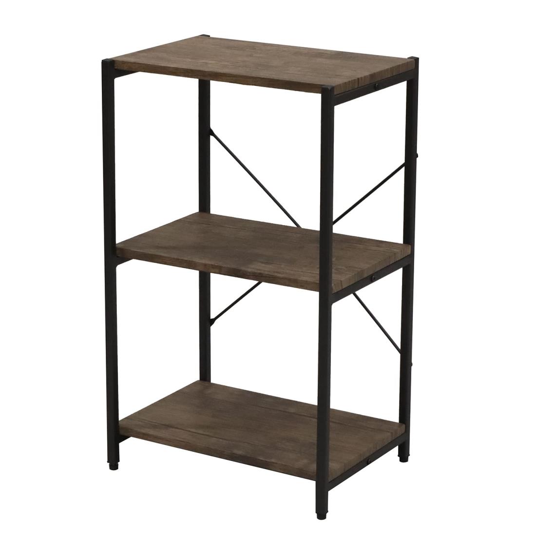 エイアイテック(AITECH) スリム3段 幅30×奥行30×高さ45cm ブラウン BRN-03RK BR