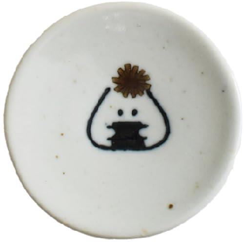 逸品社 ぎゅっとおにぎりさん 昆布おにぎりさん 皿 箸置き豆皿 径6.7×高さ7cm 日本製 波佐見焼 電子レ..