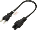 バッファロー BUFFALO 電源ケーブルDELL/HP用3ピンソケット(メス)⇔2ピンプラグ(オス)20cm BSACC0802BKA(2)