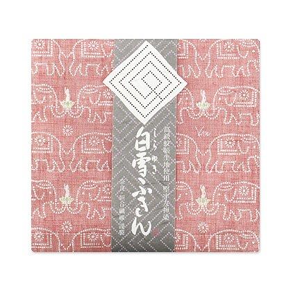 白雪友禅ふきん 日本製 ブッダ ルビーレッド