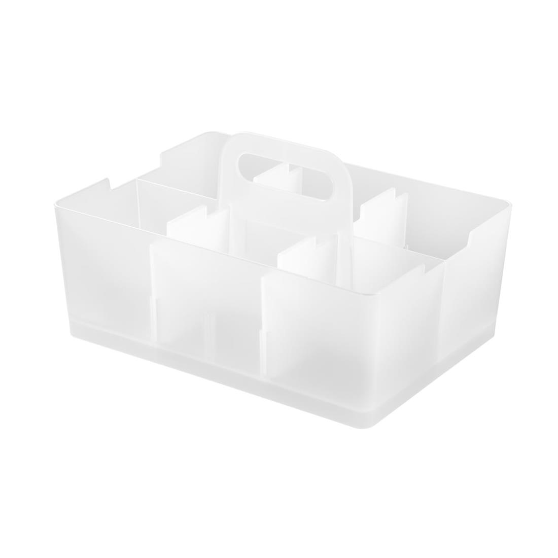 JEJアステージ(JEJ Astage) 収納ボックス デスクトート デスクオーガナイザー 積み重ね 日本製 クリア 幅26×奥行18.8×高さ14.5cm