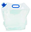 カクセー(Kakusee) 水タンク 折りたたみ 10L 自立型 非常事隊 キャンプ アウトドア クリア 約縦38×横40×厚さ4.5cm 取っ手付 丈夫な三層構造 ウォータータンク HJT-05