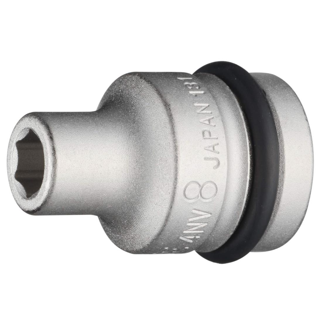 トネ(TONE) インパクト用ソケット 4NV-08 差込角12.7mm(1/2”) 二面幅8mm