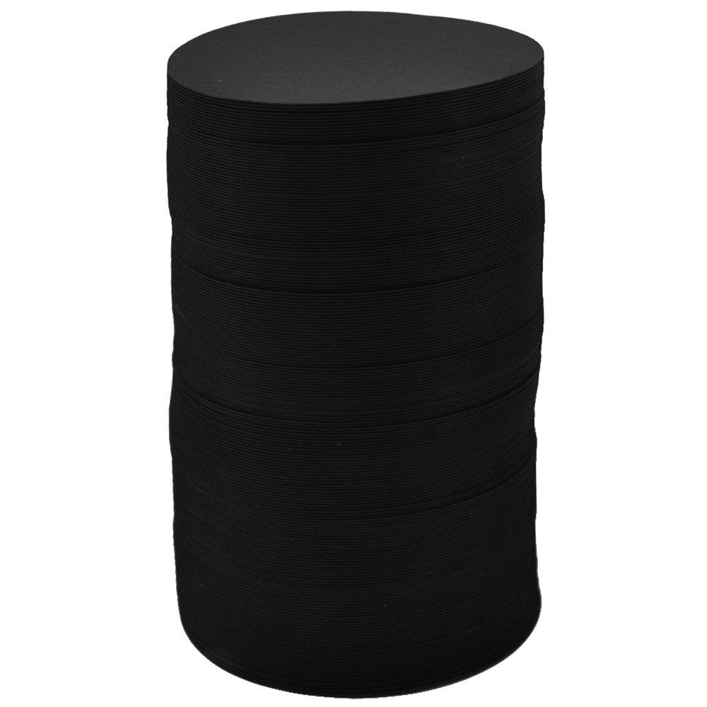 業務用 ペーパーコースター 黒 丸 200枚入 9cm 92010024 日本製