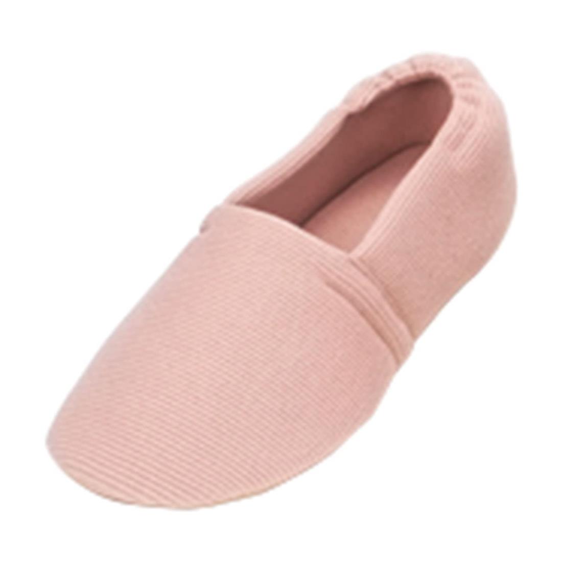 介護シューズ あゆみ エスパド 室内用 ピンク Lサイズ(23.5~24.5cm) 足囲3E相当 両足