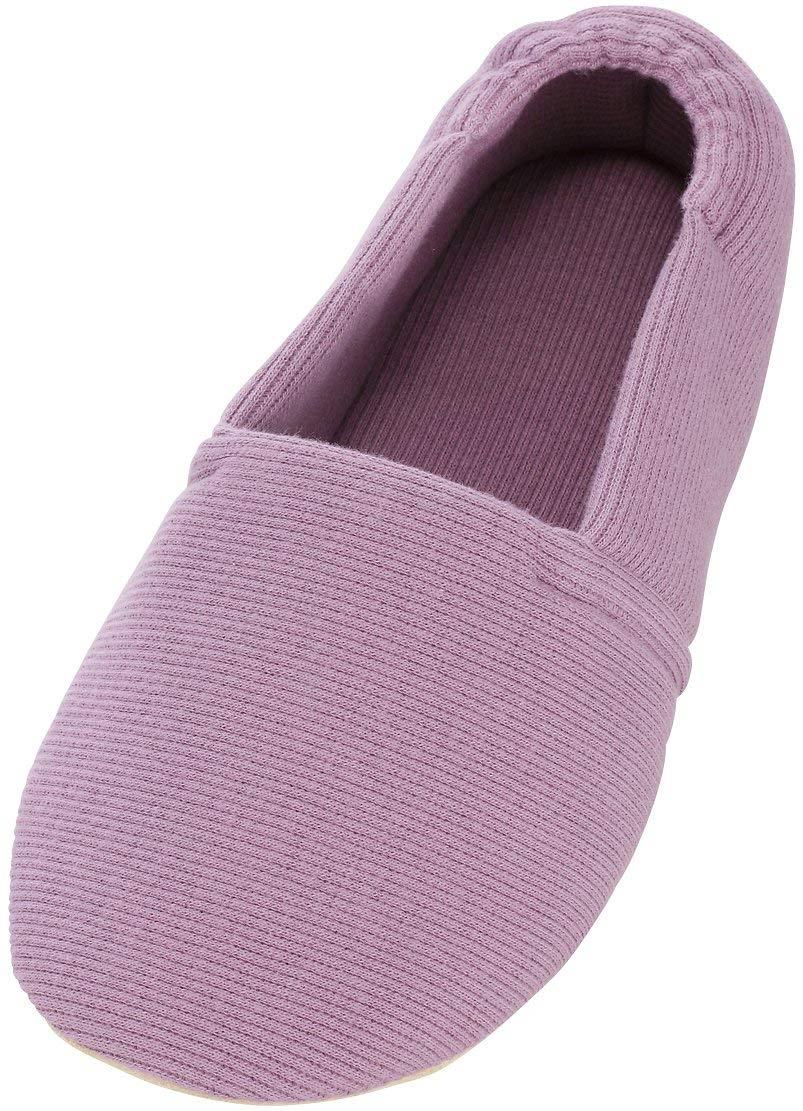 徳武産業 介護シューズ あゆみ エスパド 室内用シューズ 紫(LL/25.0-26.0cm)両足 2004