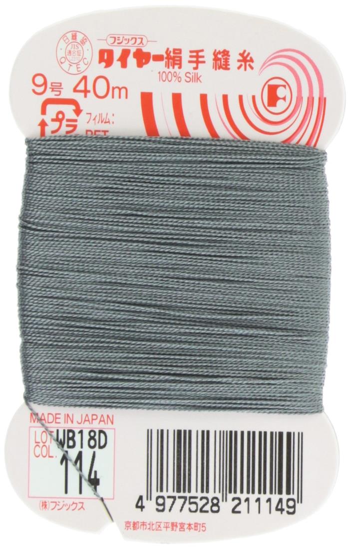 フジックス タイヤー 【絹手縫い糸】 9号 40m col.114