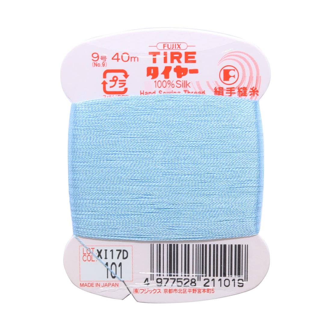 フジックス タイヤー 【絹手縫い糸】 9号 40m col.101