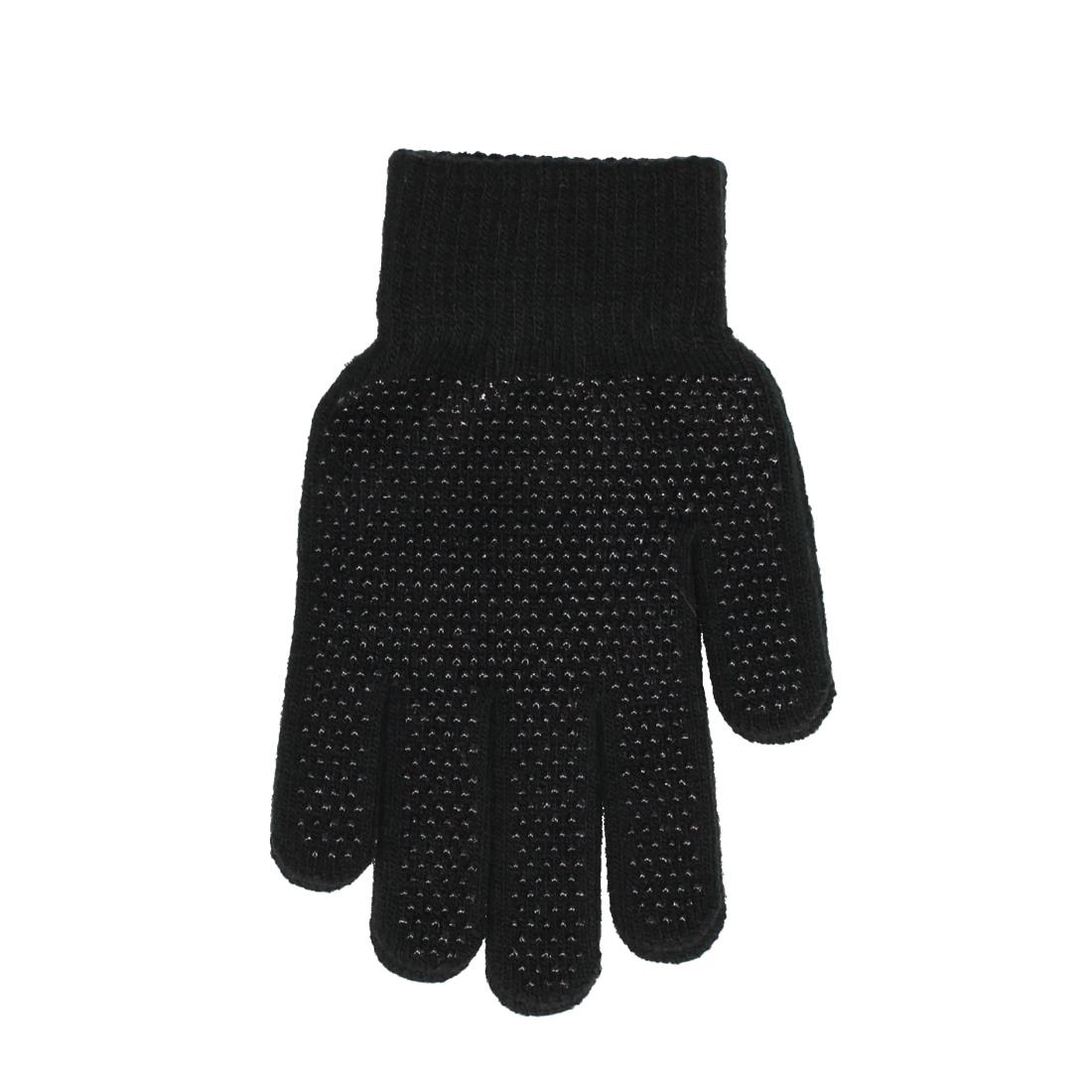 おたふく手袋 のびのび手袋 スベリ止め付 フリー G-877 ブラック