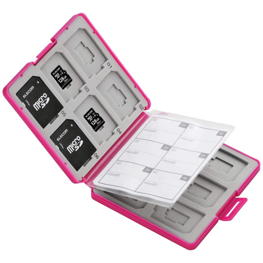 쥳(ELECOM) ꥫɥ SD  ץ饹å SD12 + microSD12Ǽ ԥ CMC-SDCPP24PN