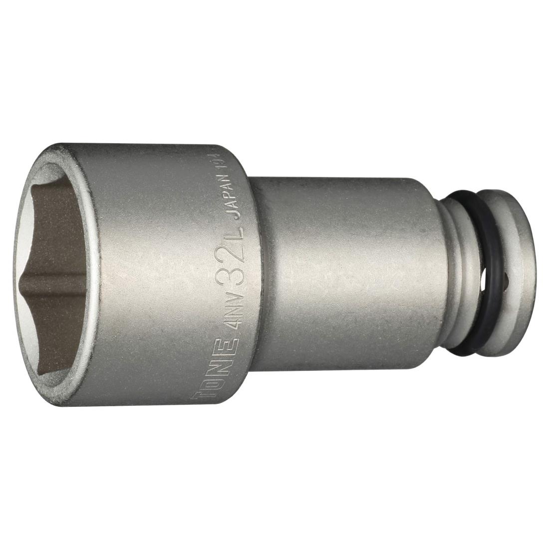 トネ(TONE) インパクト用ロングソケット 4NV-32L 差込角12.7mm(1/2”) 二面幅32mm