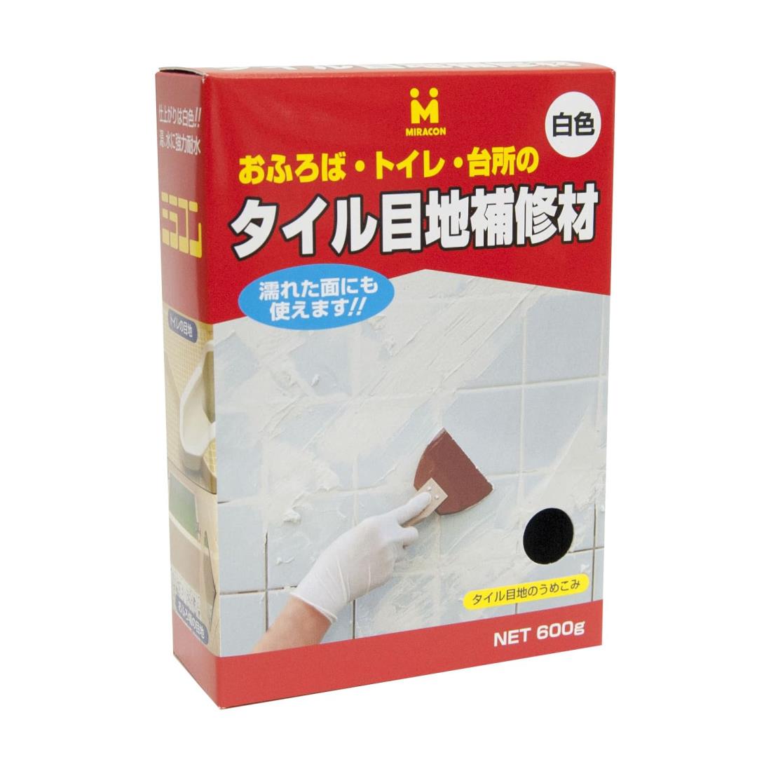 日本ミラコン産業 タイル目地材 白 600g TM-600