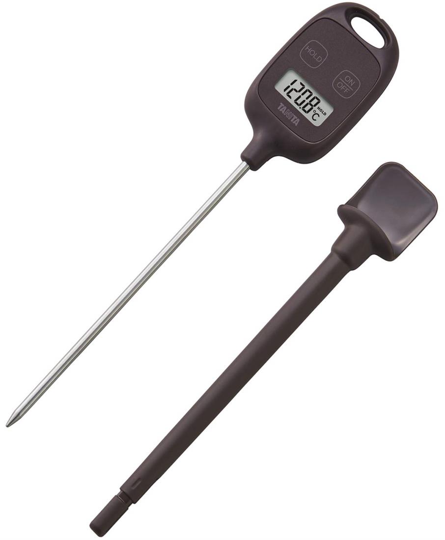タニタ Tanita 温度計 料理 調理 IPX2 防滴仕様 -50~250度 ブラウン TT-583 BR マグネットつき スティック温度計