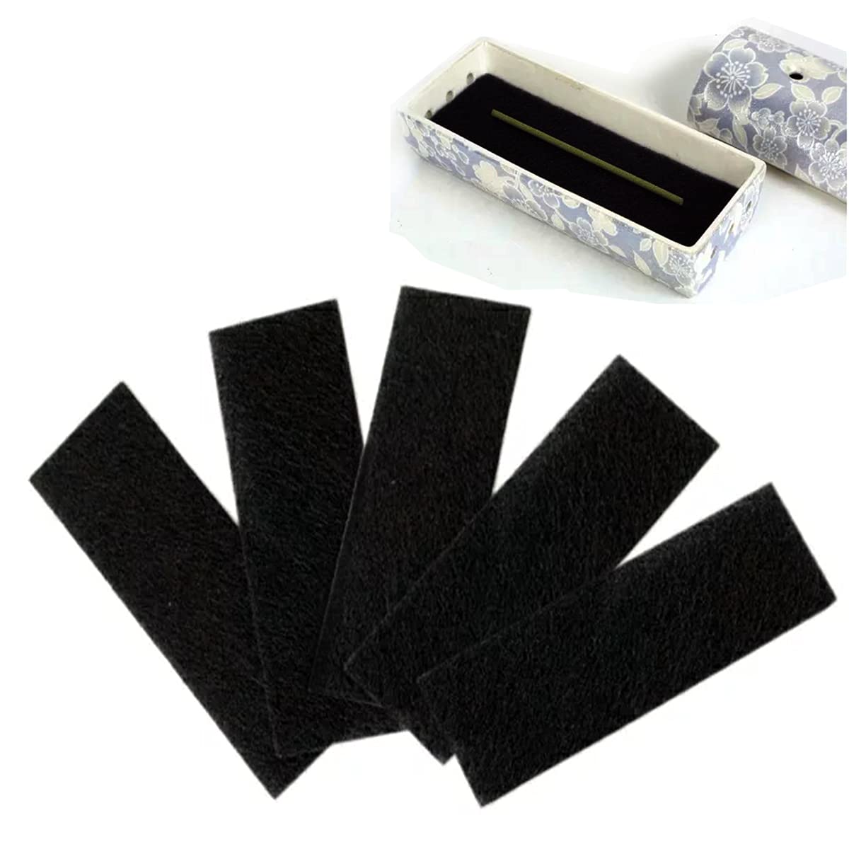 Newwest 香炉 交換用 5枚セット お線香 スパッタシート 灰 皿 横置き ペット仏具 ス