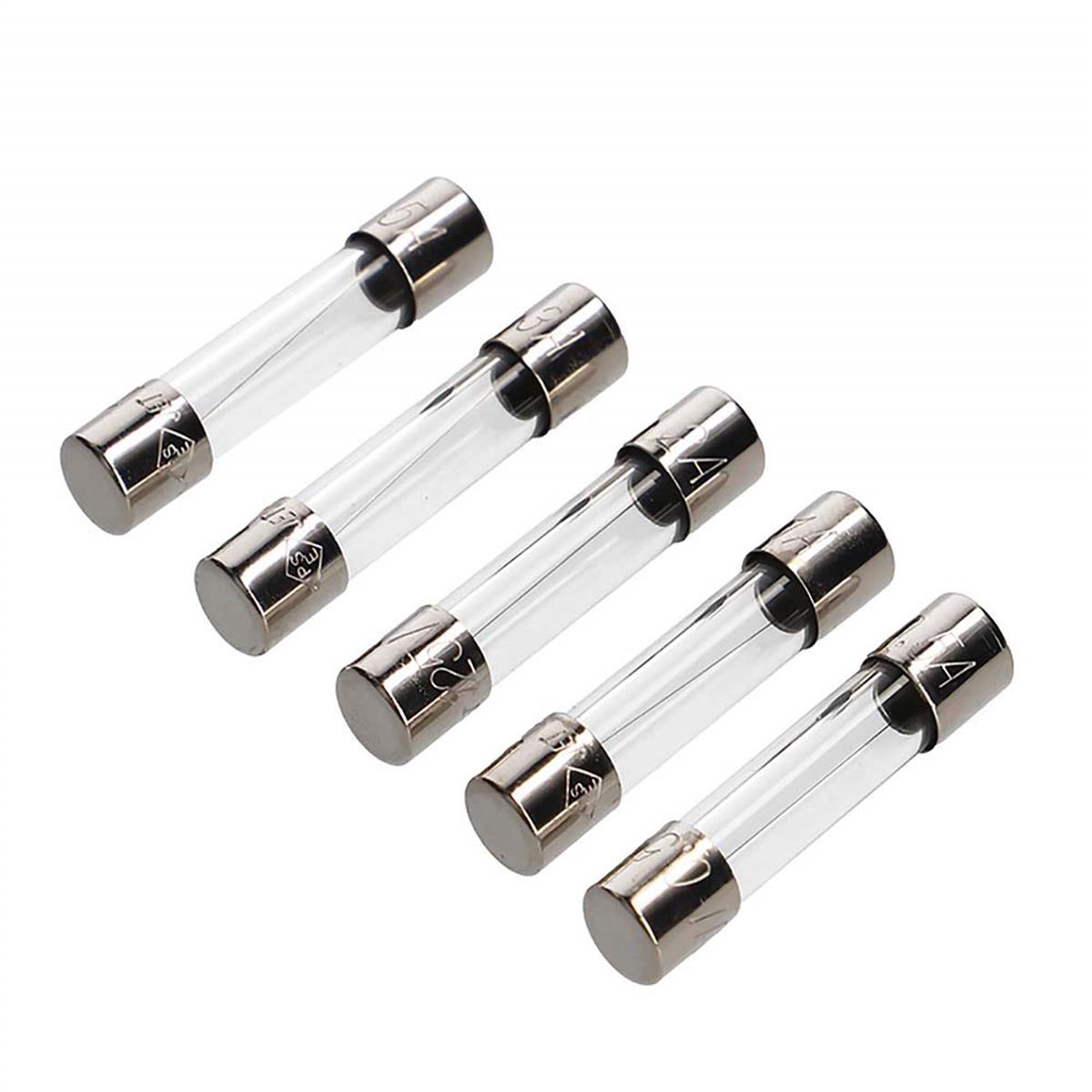 エーモン(amon) 管ヒューズセット 0.5/1/2/3/5A (約φ6.4×長さ約30mm) 各1本入 3659