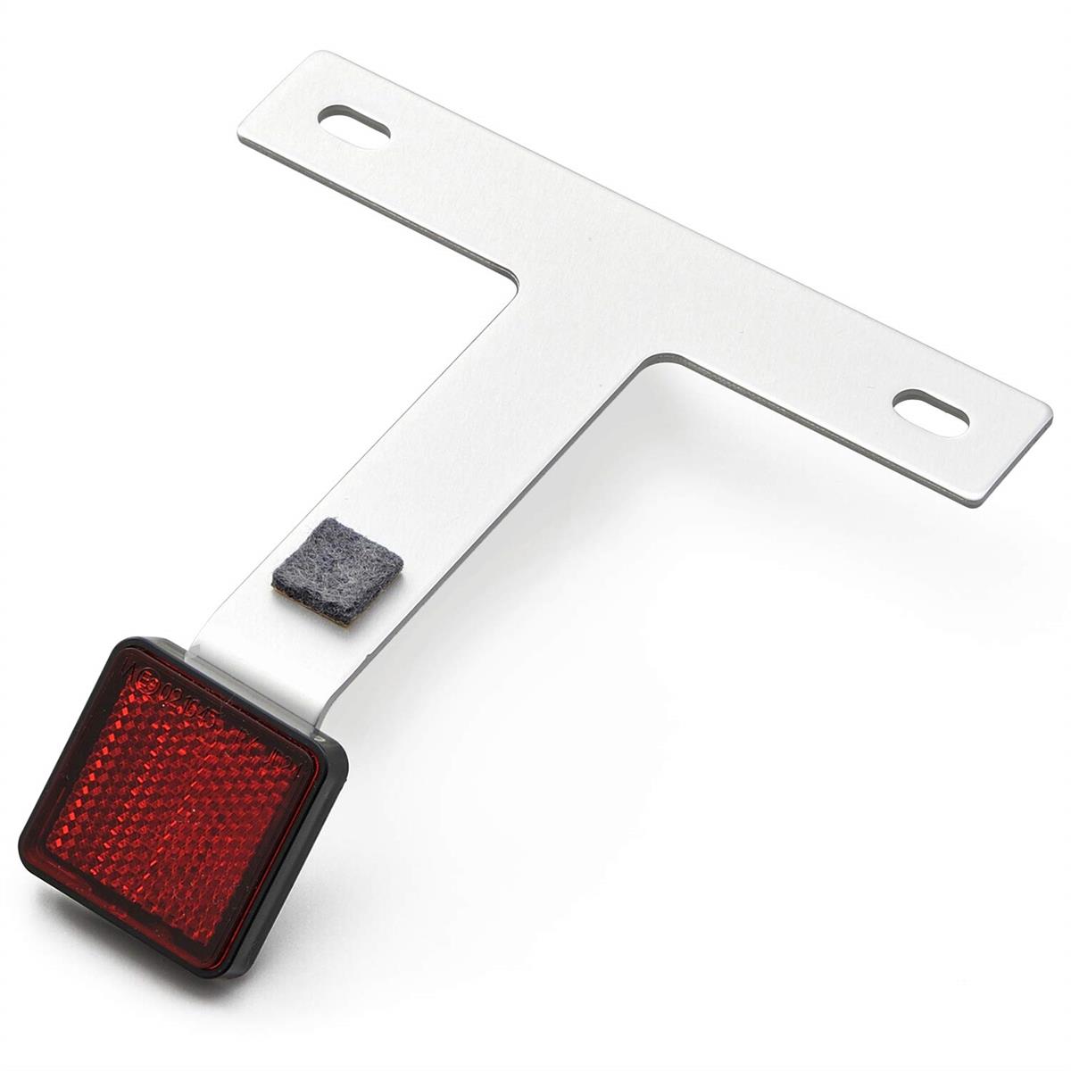 デイトナ(Daytona) バイク リフレクター 角度45° アルミ製 スクエアリフレクター クリアー 20871