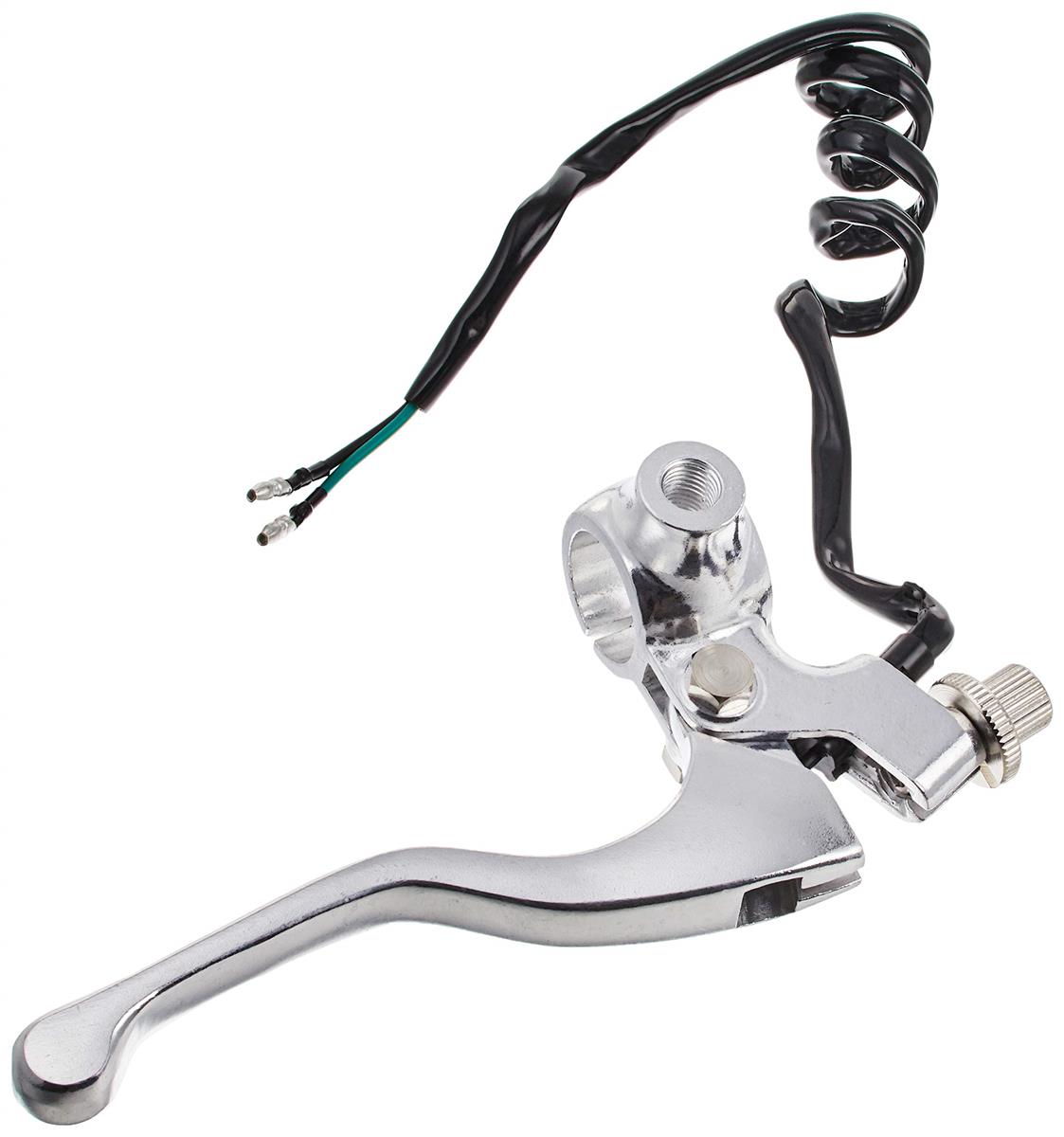 キタコ(KITACO) 右レバー＆ホルダーセット(ショート/ミラーホルダー付) モンキー(MONKEY)等 シルバー52..