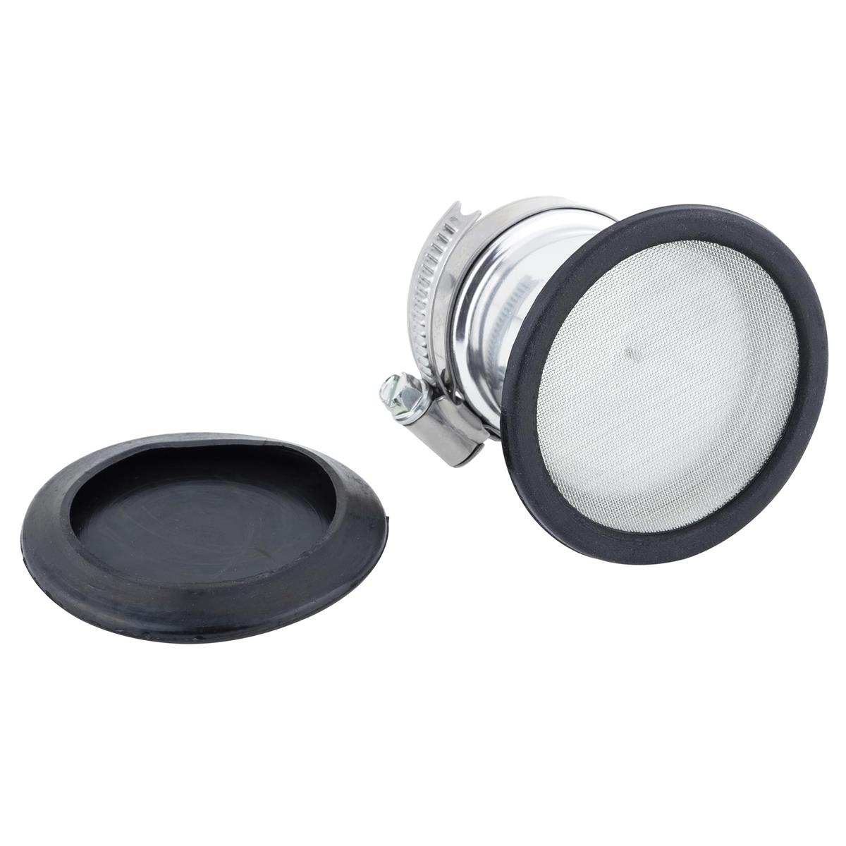 キジマ(Kijima) バイクパーツ エアーファンネル 汎用 内径42mm アルミ製シルバー仕上げ 102-4256