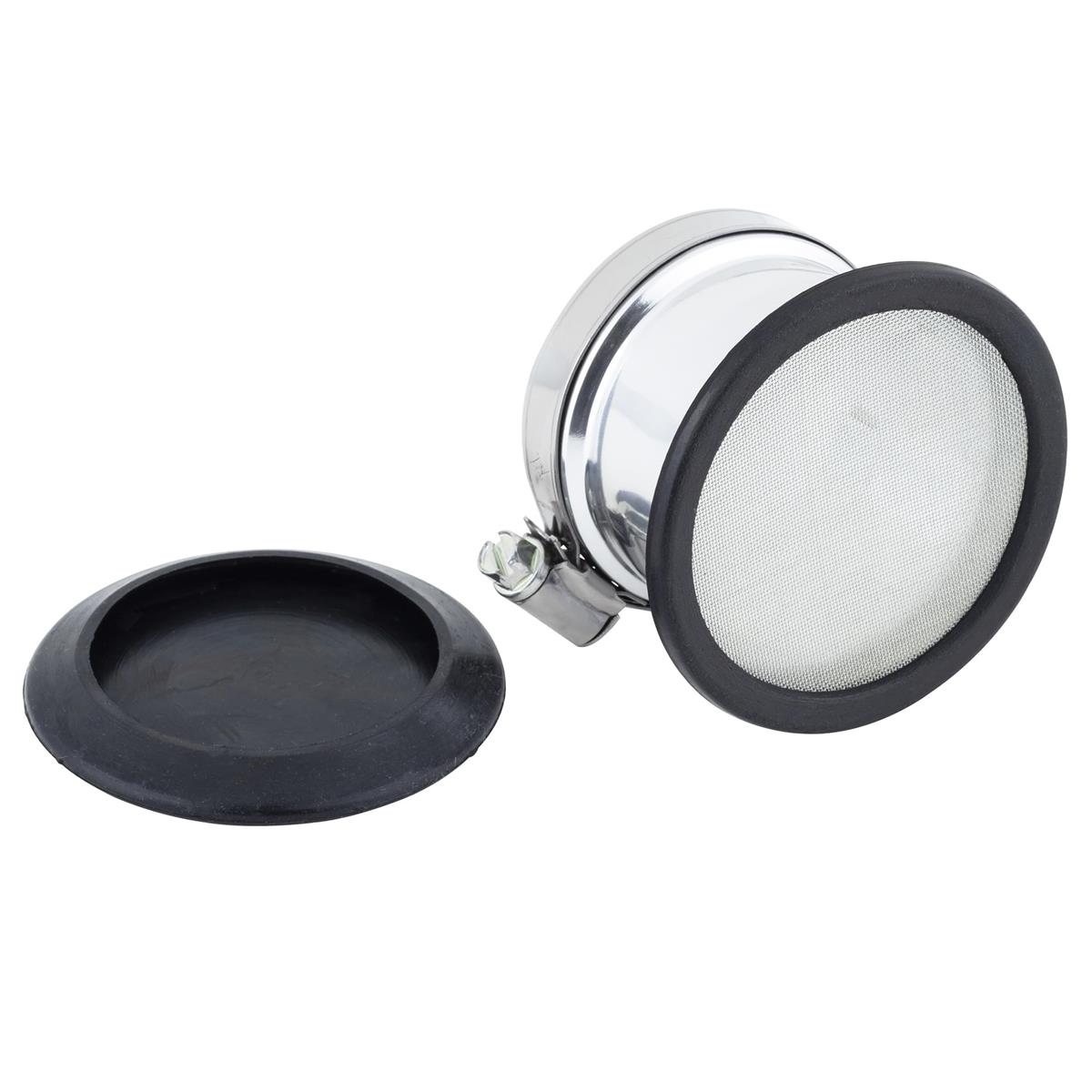 キジマ(Kijima) バイクパーツ エアーファンネル 汎用 内径52mm アルミ製 シルバー仕上げ 102-4260