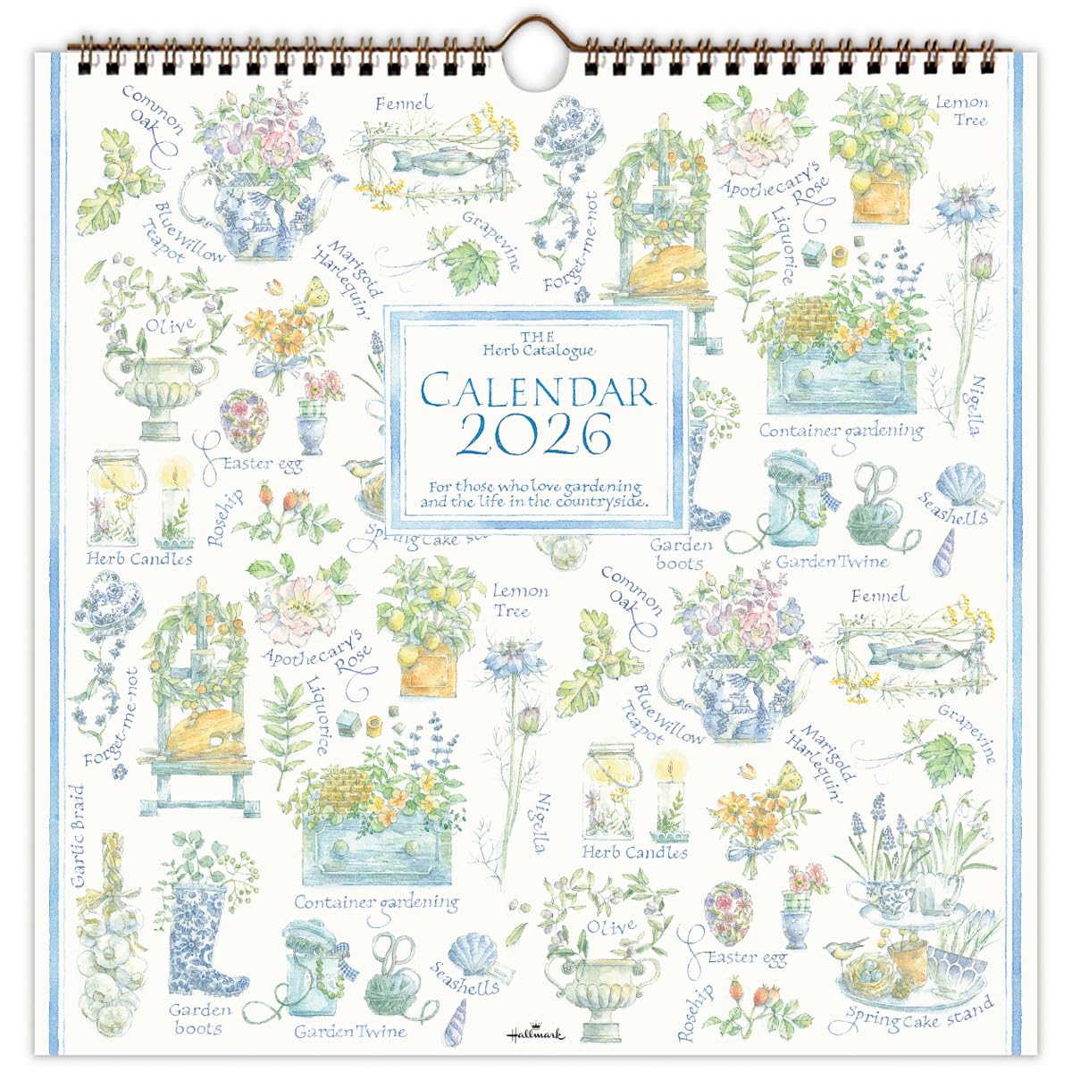 ホールマーク 2026年 カレンダー 壁掛け 大 ハーブカタログ 845315