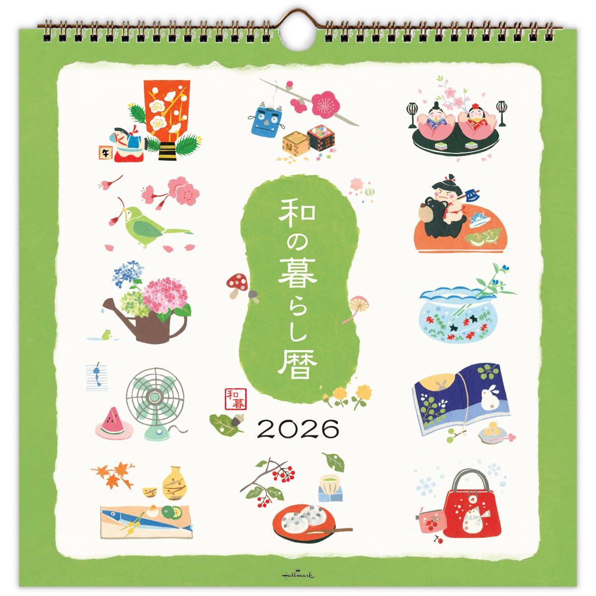 ホールマーク 2026年 カレンダー 壁掛け 大 和の暮らし暦 845322