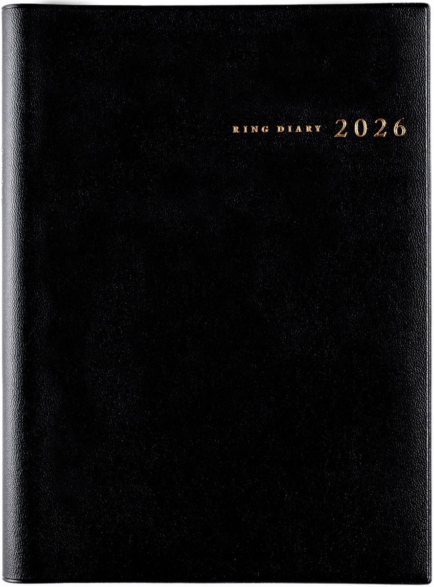 高橋 手帳 2026年 A5 ウィークリー リングダイアリー セパレート 黒 No.452 (2026年 1月始まり)