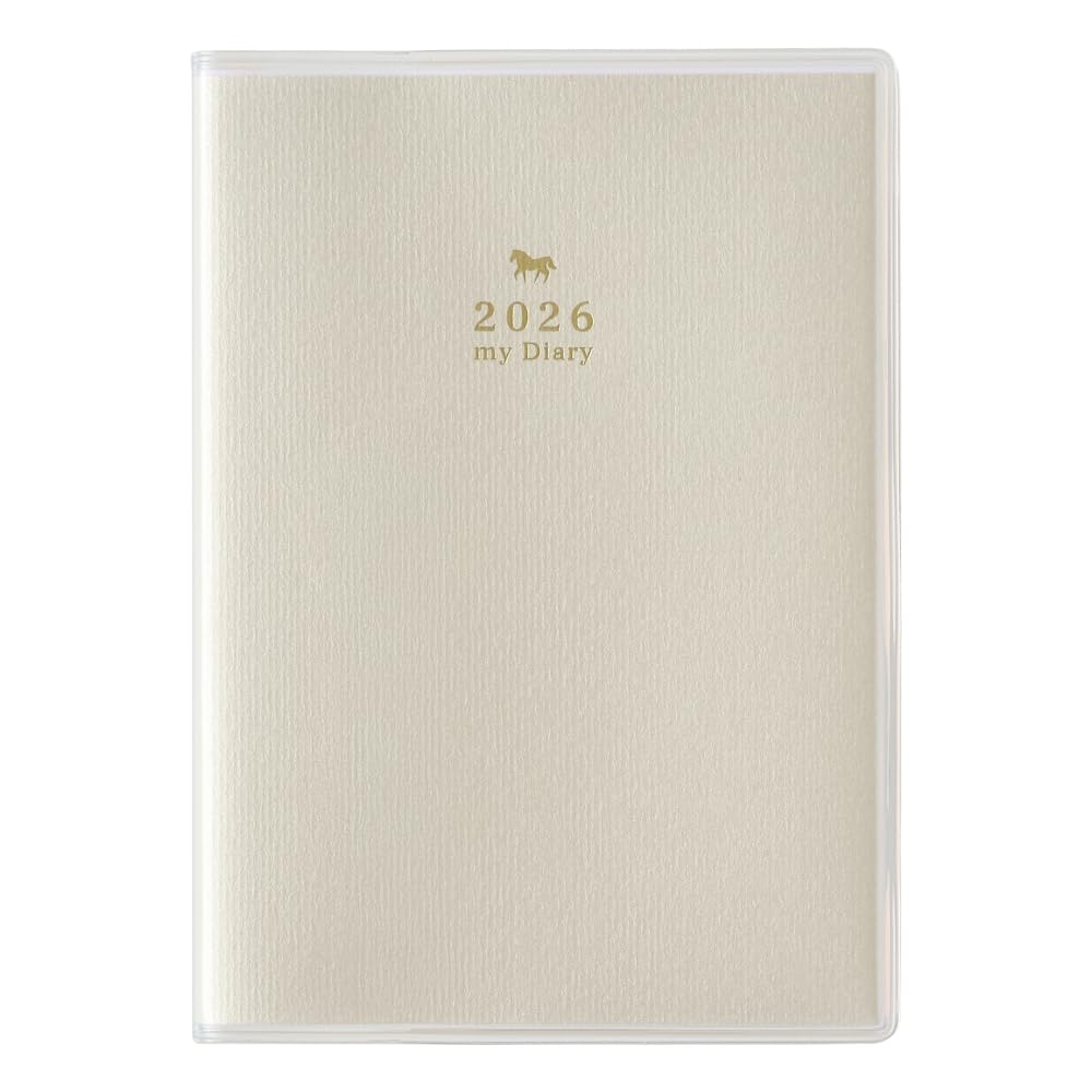 能率 ペイジェム 日記 2026年 B7 メモリー ベージュ 8507 (2026年 1月始まり)