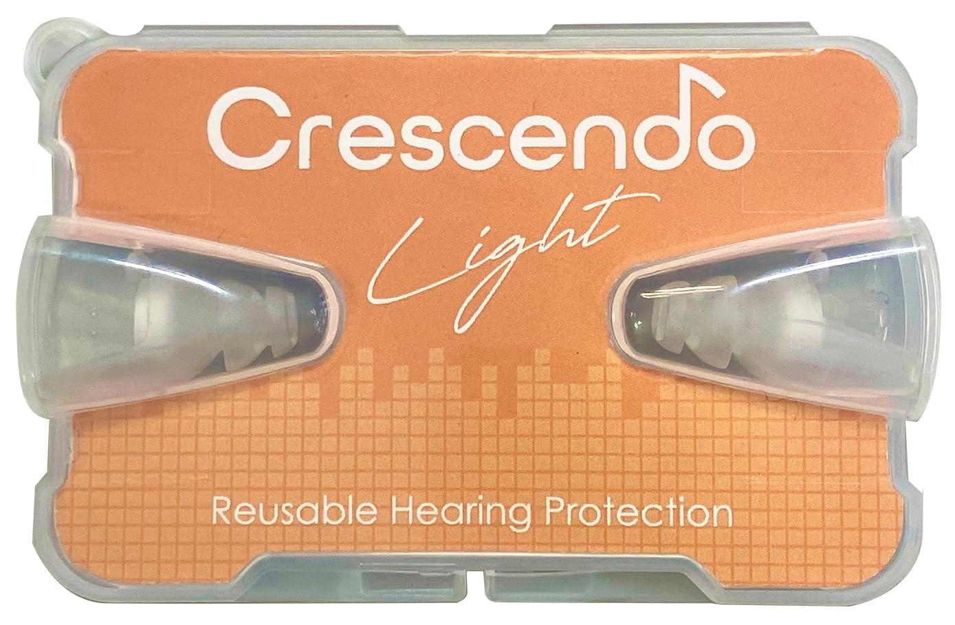 CRESCENDO ライブ用耳栓 Music Light イヤープロテクター/音楽鑑賞/自然な音と通気性/Mサイズ