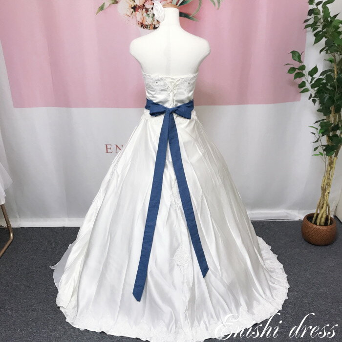 サッシュベルト デニム 2.5m ウェディングドレス 結婚式 披露宴 二次会 前撮り パーティー おしゃれ かわいい インスタ映え 上品 高級感 豪華 華やか ...