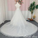 ウェディングドレス オーバースカート 外側オーガンジー素材 チュール 結婚式 披露宴 二次会 前撮り パーティー おしゃれ インスタ映え 上品 高級感 豪華 華...