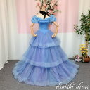 ウェディングドレス オフショルダー カラードレス プリンセスライン 蝶々 バタフライ ウエストVカット 二次会 花嫁 ドレス 前撮り 後撮り フォトウェディング...