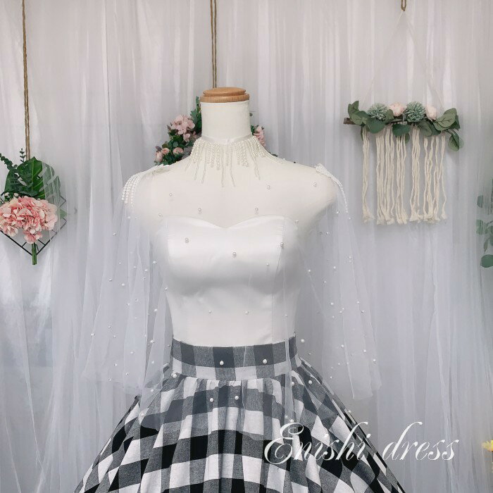 ウェディング ケープ ボレロ ショール 肩掛け パール 蝶々 ホワイト ワインレッド グレー 黒い シャンパン ウェディン アクセサリー ケープ かわいい 上品...