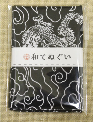 小紋調和手拭 龍 1440-9 日本式手拭 剣道 柔道 厄除け 手拭 ハンカチ タオル 開運 和風 袋 綿 紐 和柄 御守り お祝い お守り 肌に優しい 着物 ラッキーカラー 992239