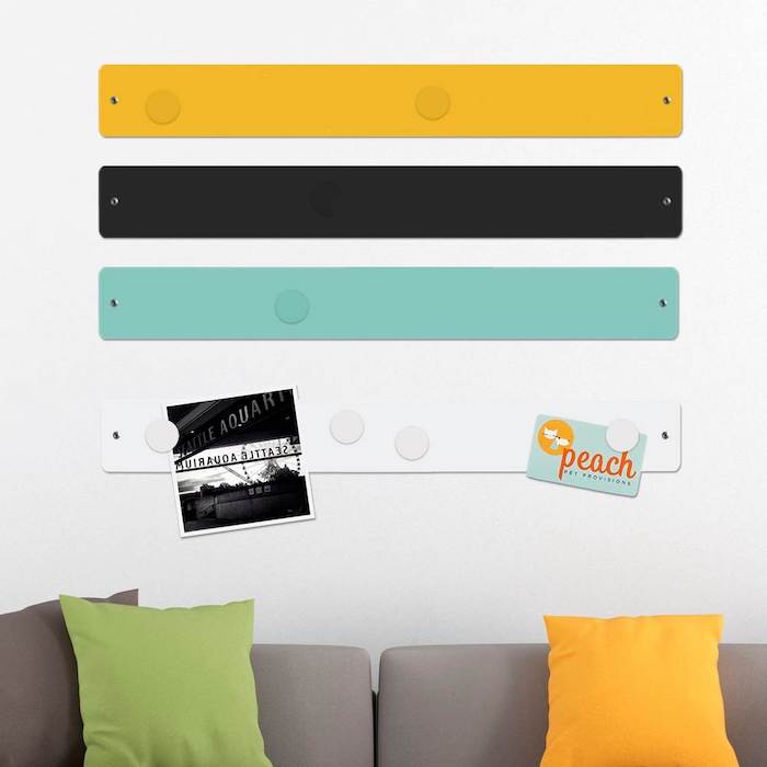 マグネットボード 掲示板 おしゃれ 壁掛け マットストリップ ロング 新生活 リビング キッチン 賃貸 オフィス 壁面 小物 収納 軽い 薄い 便利グッズ アメリカ インテリア雑貨