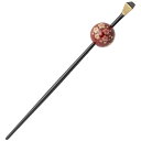 ベーシックな和のモチーフが素敵 一本挿しの玉 かんざし 18.3cm 大ぶりの玉 桜柄 コロンとした玉がまとめ髪のワンポイント 和装にはもちろん お洋服にも 浴衣や夏の着物 シンプル すっきりとして涼しげ 日本製 5色からお選びいただけます