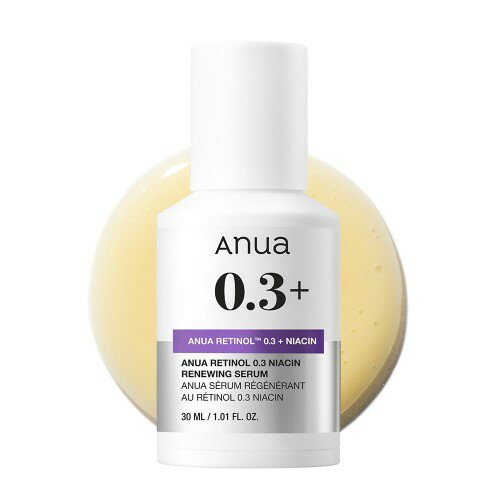 ANUA(アヌア)レチノール0.3ナイアシンセラム30ml レチノール美容液 毛穴 水分保湿 スキンケア 韓国美容液 韓国コスメ ・のサムネイル