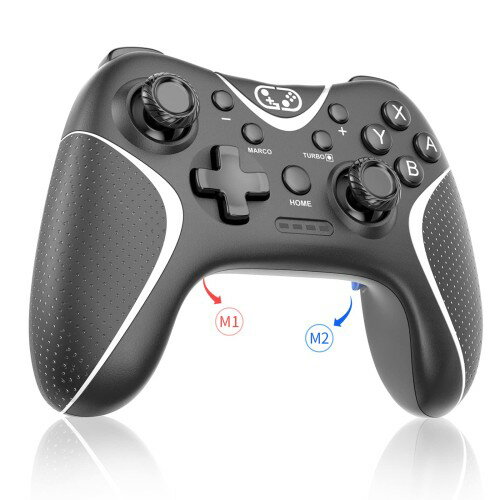 Switch コントローラー 2025アップグレード Switch2 コントローラー Sungale スイッチ プロコン 自動連射/連射ホールド 背面ボタン付き マクロ機能 Bluetooth5.0接続 6軸ジャイロセンサー 10時間連続使用 連射コン Switch1/2/PC/iOS13.0+/Android対応 日本語取扱説明書付き (