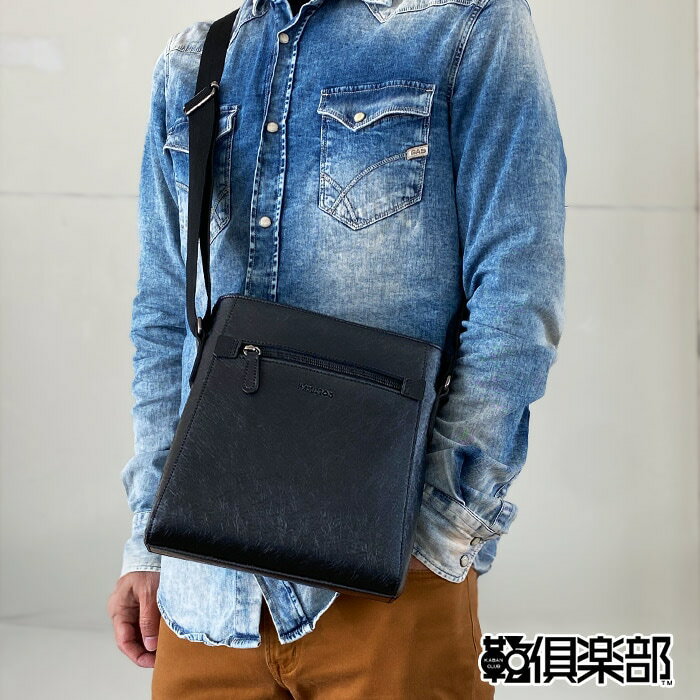 ＼24H限定！全品10％OFFクーポン＆エントリーで10倍／ ショルダーバッグ メンズ カジュアル 黒 縦 縦型 水シボ 軽量 街持ち ショッピング おしゃれ 大人 プレゼント 父の日 HAMILTON KBN16477