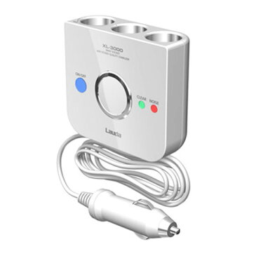 ノイズレスSuper電源ソケット「PLUSING<プラッシング>」<3連ホワイト> USBポート付き 車の電源ノイズの解消にXL-3000 <Lauda> ラウダ <lud_XL-3000>【RCP】
