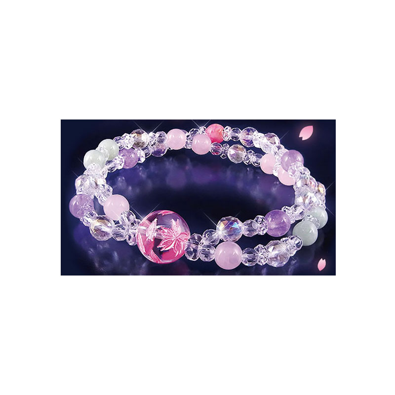 \24H限定!全品10%OFFクーポン&エントリーで10倍/【 送料無料 】桜2連ブレスレット IB-718