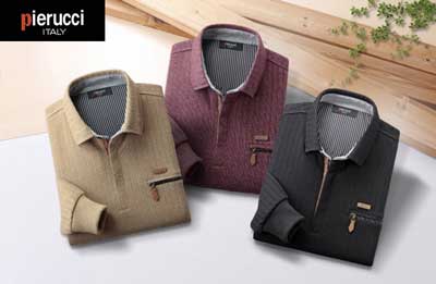 ＼店内全品エントリーで10倍！／ 【 送料無料 】ジップアップニットシャツ3色組 AO-0028 身生地はやわらかいニット地で着心地が非常に快適です