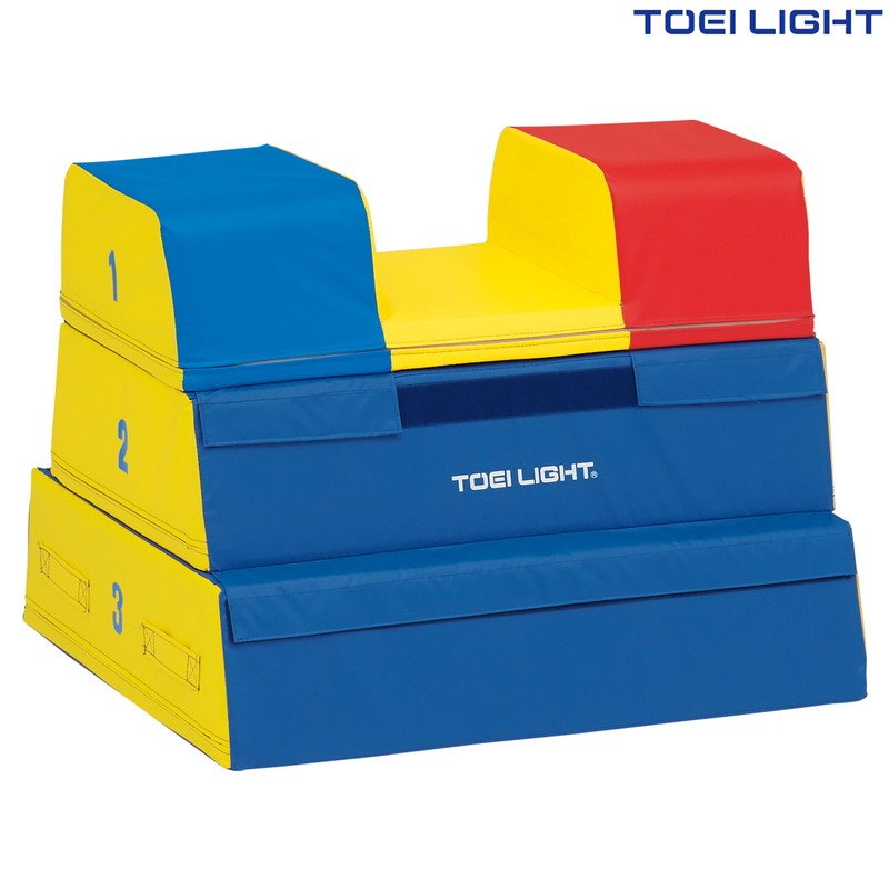 トーエイライト ソフト閉脚跳び箱3段 T1839 TOEI LIGHT スポーツ用品 スポーツ 体育用品 運動会 体育祭 体育 体育用具 教育施設 施設 レクリエーション 体操教室 跳び箱 とび箱 ソフト 安定感 安定 3段 閉脚